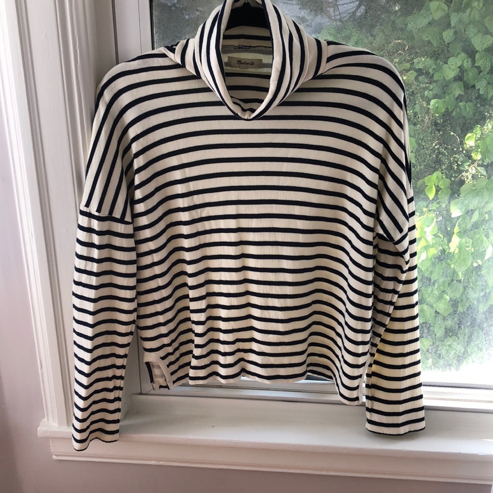 Madewell striped turtleneck long sleeve